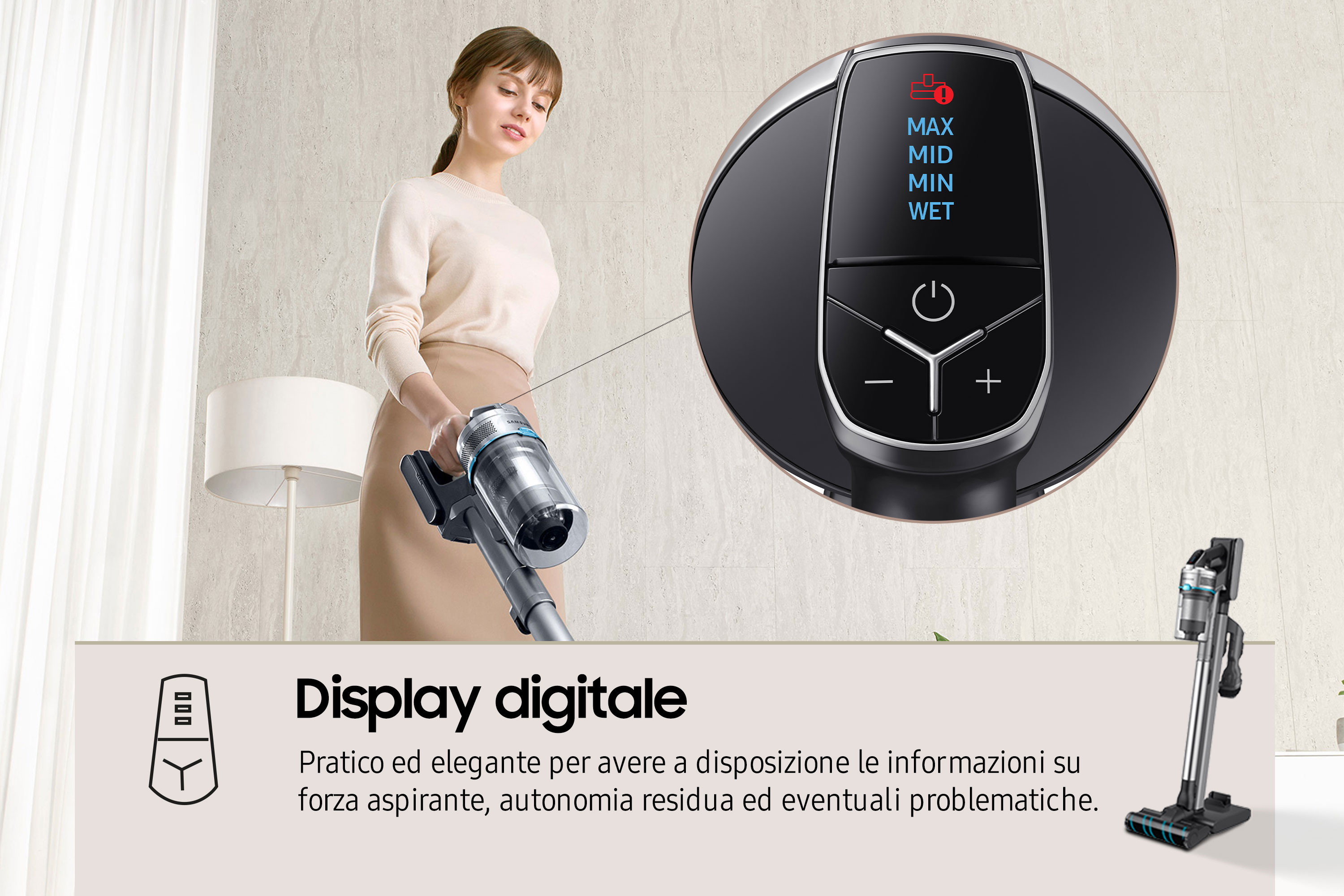 Samsung Aspirapolvere senza filo Jet&trade; 90 multi 200aW VS20R9044T2