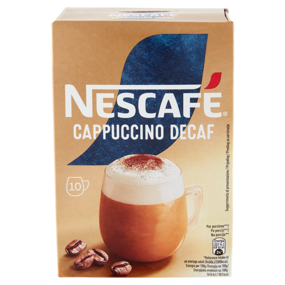 NESCAFÉ GOLD CAPPUCCINO DECAF Preparato solubile per cappuccino decaf