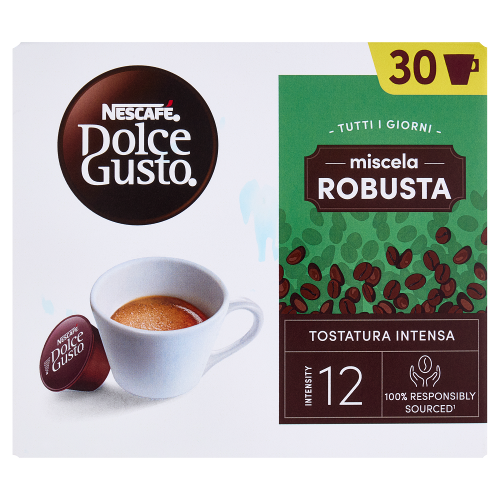 NESCAFÉ DOLCE GUSTO Miscela Robusta Caffè Espresso 30 Capsule 195g