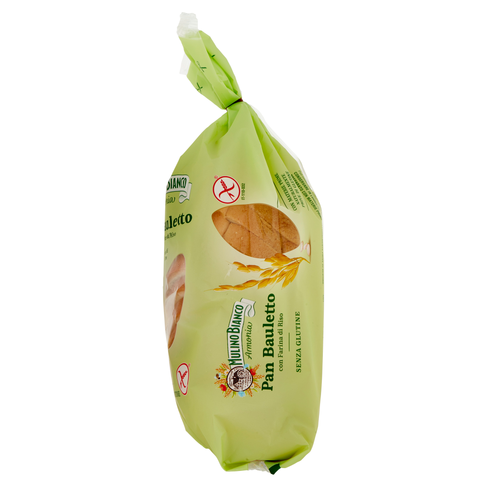 Mulino Bianco Pan Bauletto Senza Glutine Pane con Farina di Riso e Olio