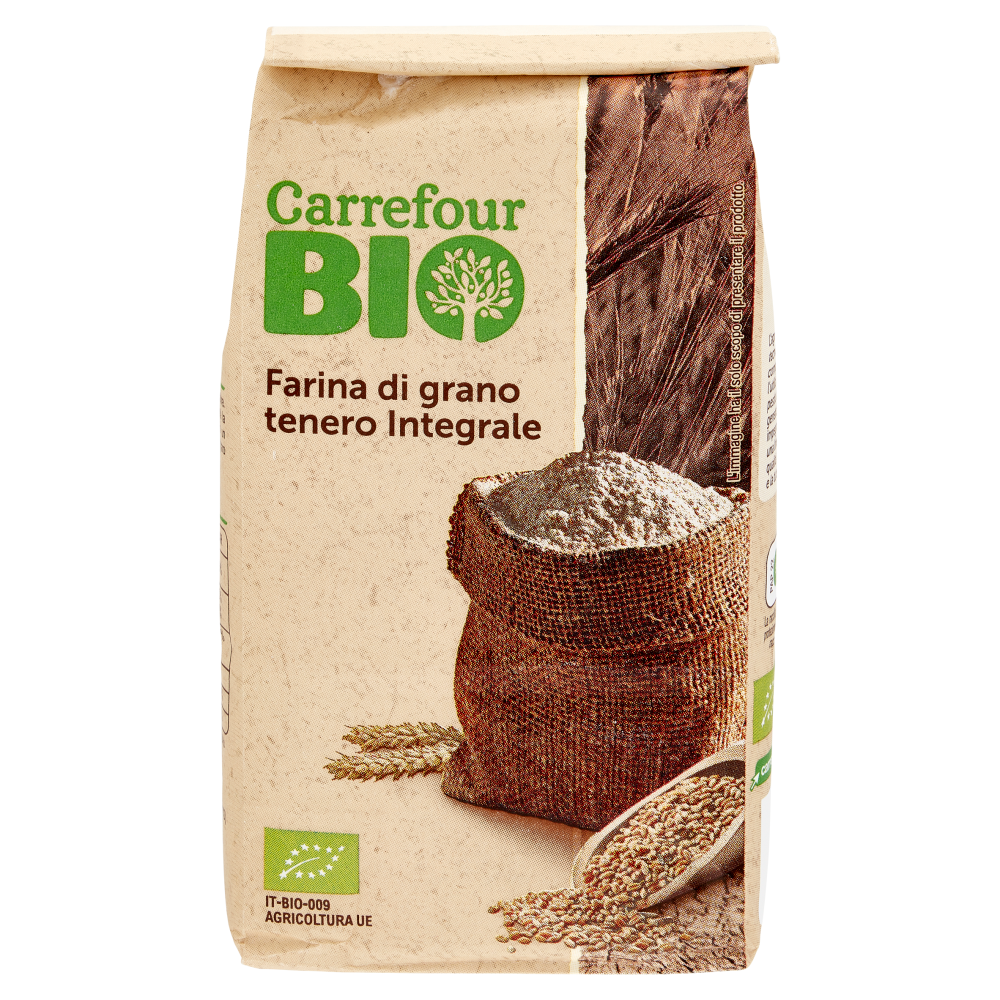 Carrefour Bio Farina di grano tenero Integrale 500 g