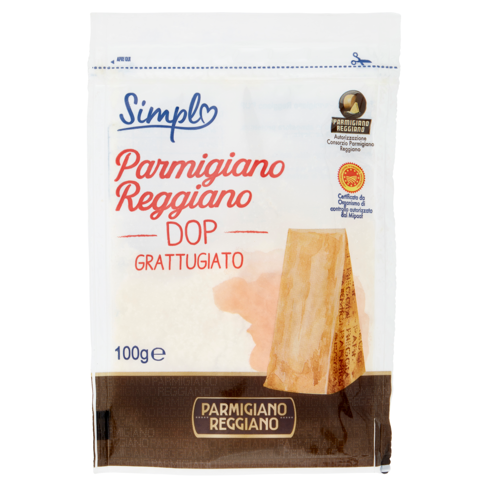 Simpl Parmigiano Reggiano DOP Grattugiato 100 g