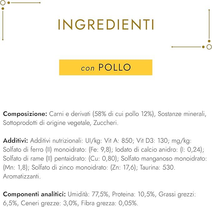 GOURMET Gold Cibo Umido per Gatti Adulti, Mousse con Pollo, lattina da 85g