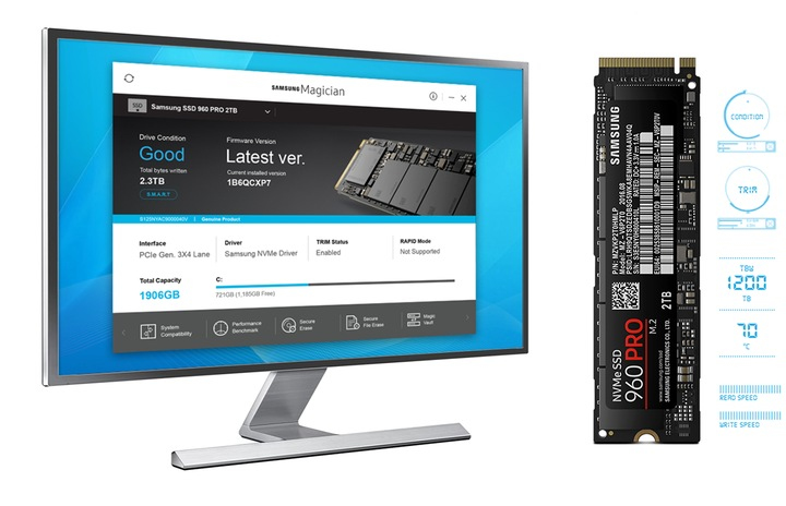 Samsung 960 PRO NVMe M.2 SSD 1 TB