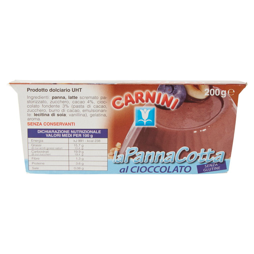 Carnini la Panna Cotta al Cioccolato 2 x 100 g