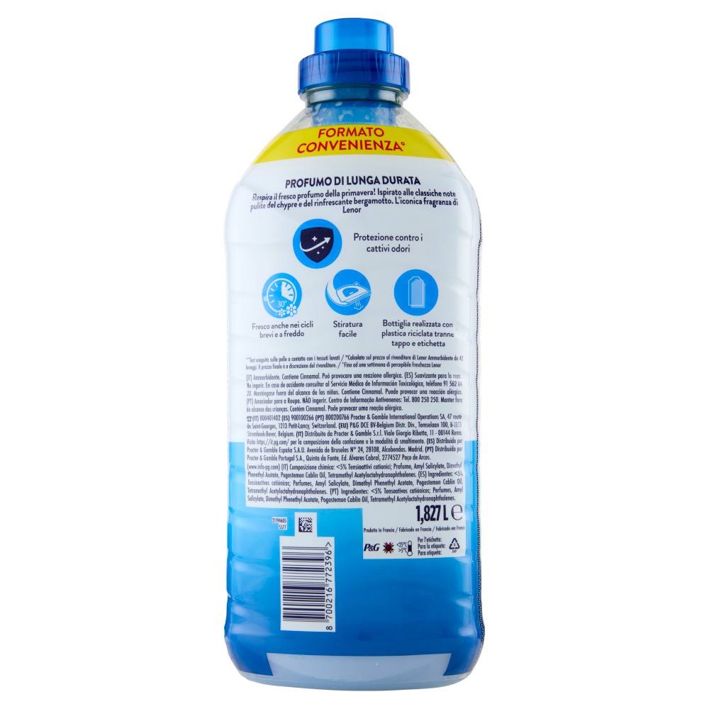 Lenor Ammorbidente Lavatrice Concentrato, Risveglio Primaverile, 87 Lavaggi 1,827 L