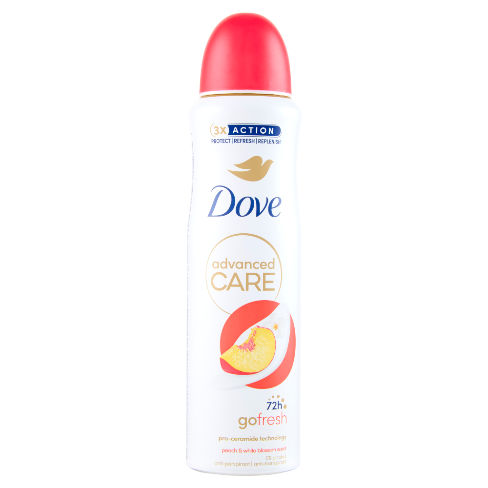 Dove advanced Care go fresh peach & white blossom scent anti-perspirant 150 ml