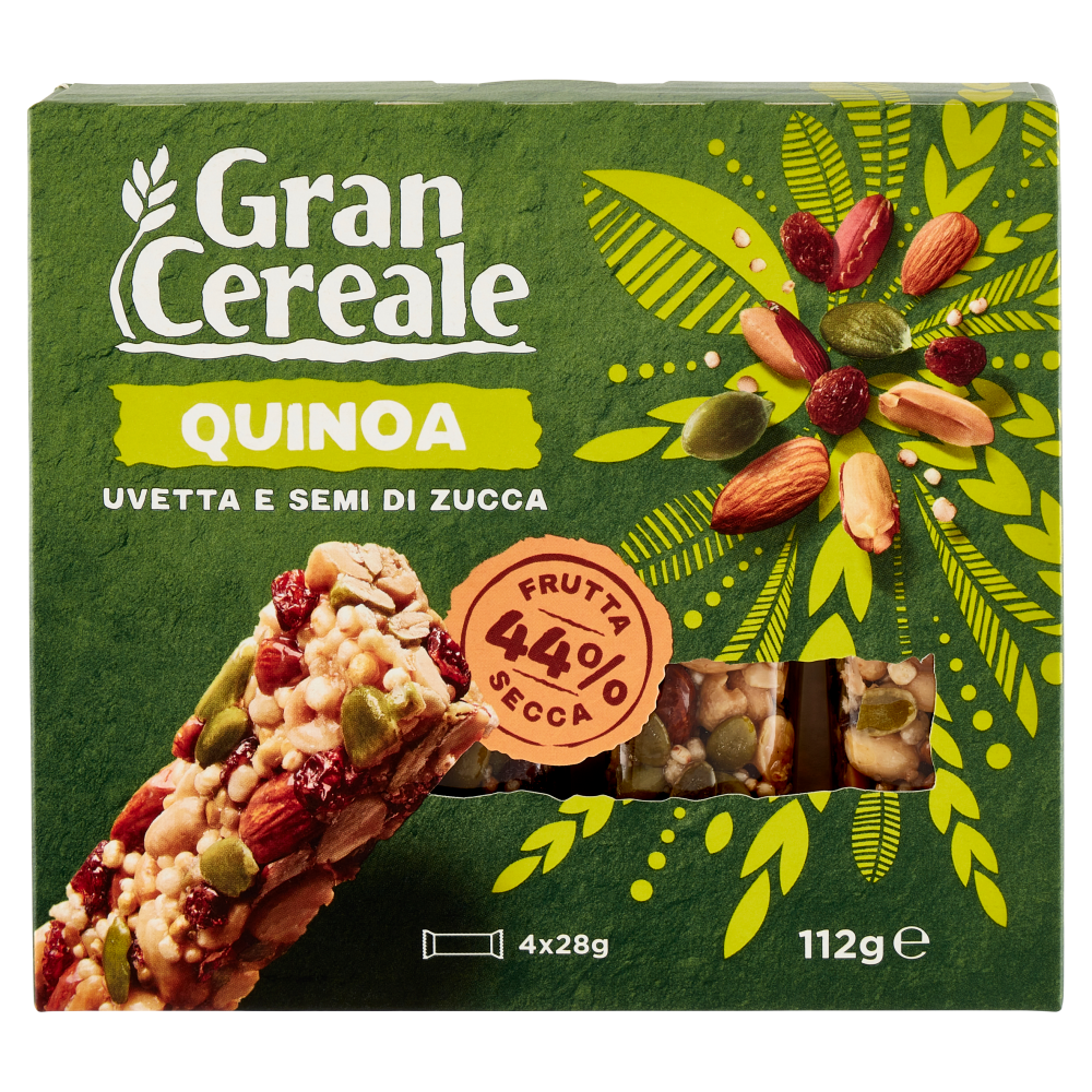 Grancereale Barrette frutta secca quinoa 112g