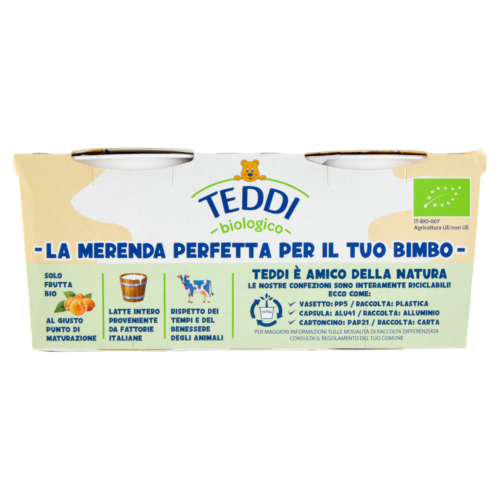 Teddi biologico Albicocca 2 x 115 g