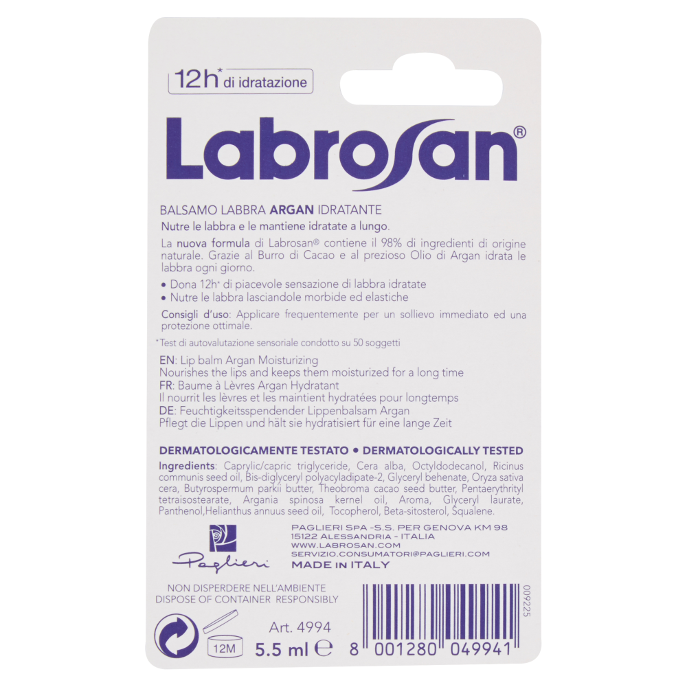 Labrosan Balsamo Labbra Argan Idratante 5,5 ml