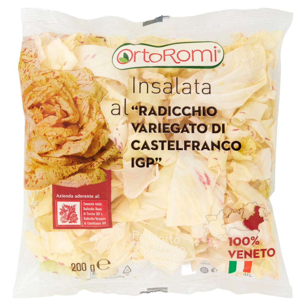 OrtoRomi Insalata al "Radicchio Variegato di Castelfranco IGP" 200 g