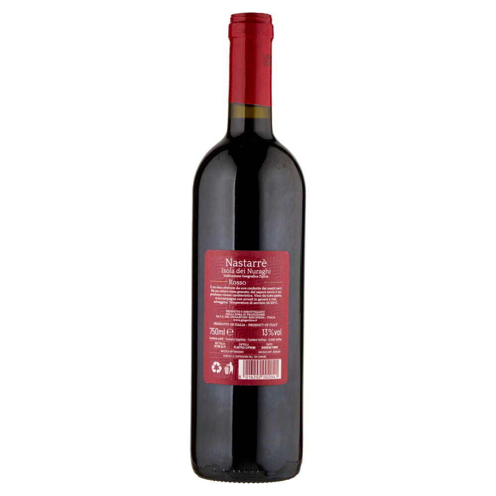 Giogantinu Nastarr&egrave; Isola dei Nuraghi IGT Rosso 750 ml