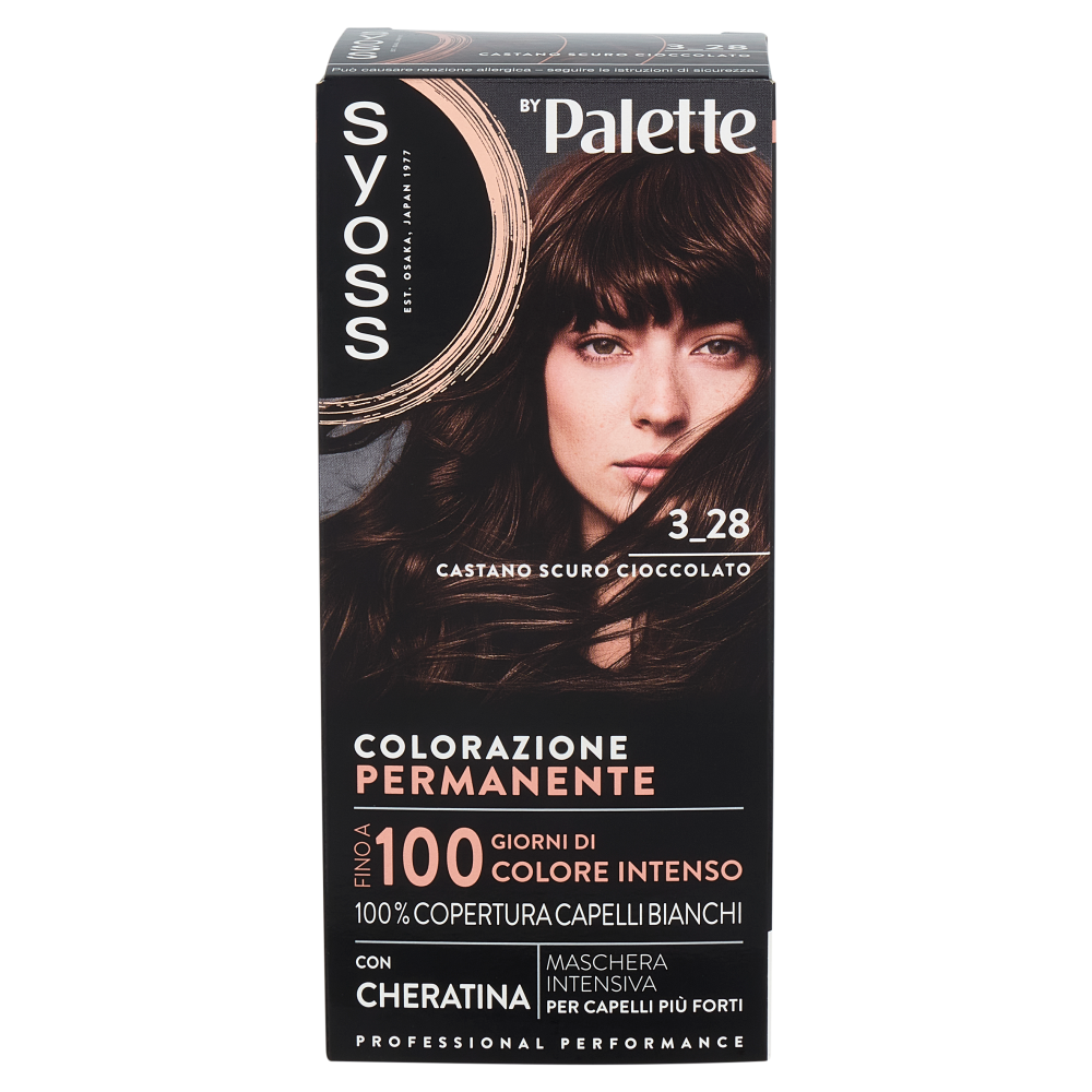 Syoss By Palette Colorazione Permanente 3_28 Castano Scuro Cioccolato