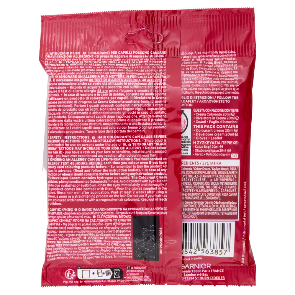 Garnier Color Sensation color retouch Colorazione senza ammoniaca Rosso