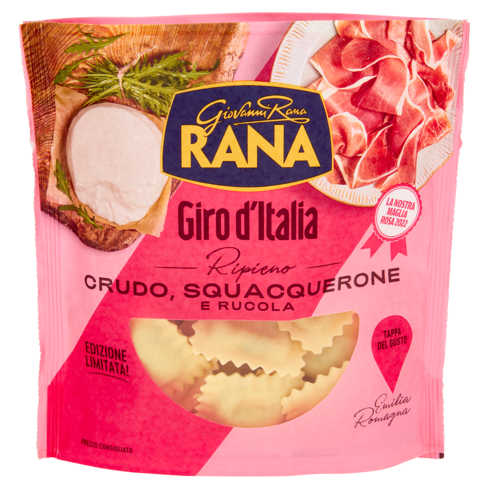 Giovanni Rana Giro d'Italia Ripieno Crudo, Squacquerone e Rucola 250 g