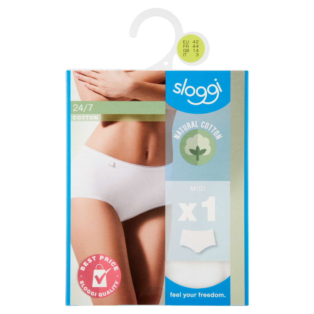 sloggi 24/7 Cotton Midi tg. 3 White 1 pz