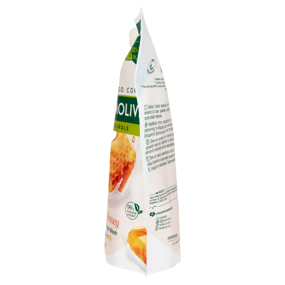 Palmolive ricarica sapone liquido mani Naturals Latte e Miele 900 ml