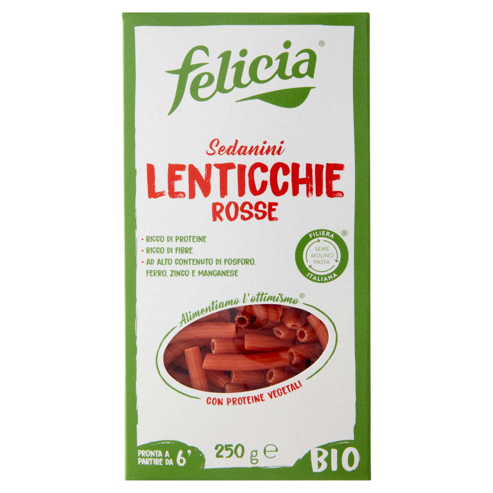 felicia Sedanini Lenticchie Rosse Bio 250 g