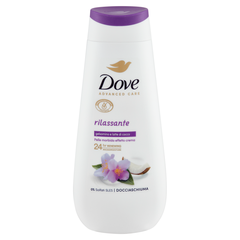 Dove Advanced Care Docciaschiuma rilassante gelsomino e latte di cocco 225 ml