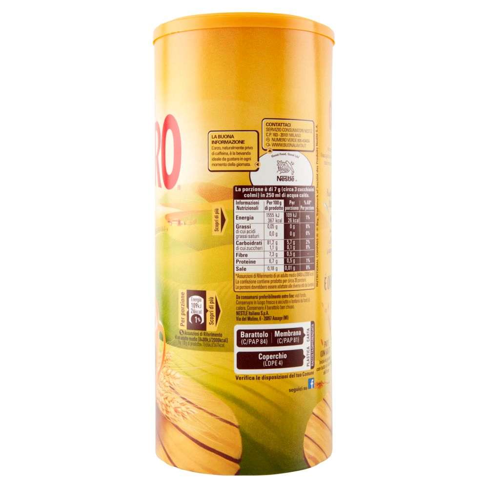 NESTLÉ ORZORO Orzo Solubile barattolo 200 g
