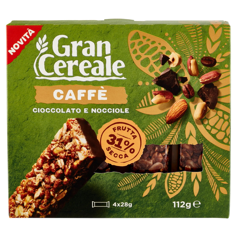 Grancereale Barrette frutta secca caffè 112g
