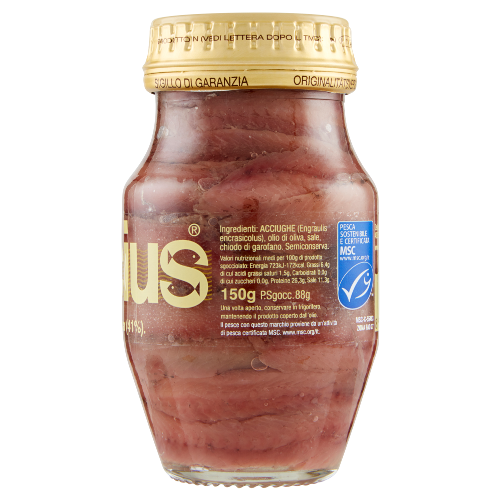 Delicius Filetti di Alici in olio di oliva (41%) 150 g