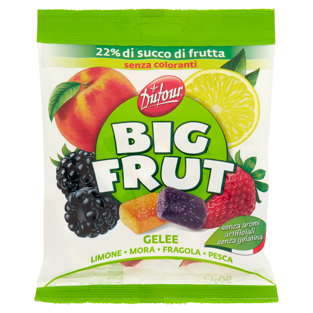 Dufour Big Frut Gelee Limone - Mora - Fragola - Pesca 90 g