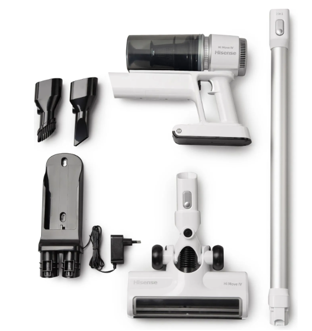 Hisense 738224 Aspirapolvere a bastone 2 in 1 Batteria Secco Senza sacchetto 0,5 L 110 W Bianco