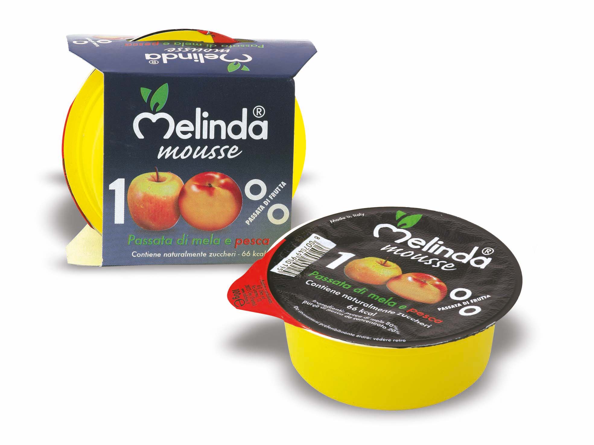 Melinda Mousse mela Golden e pesca 100 g