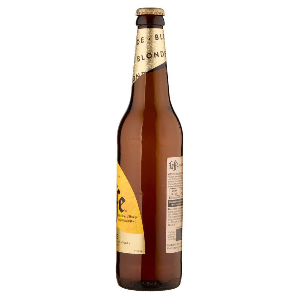 LEFFE Blonde Birra bionda belga d'abbazia doppio malto bottiglia 50cl