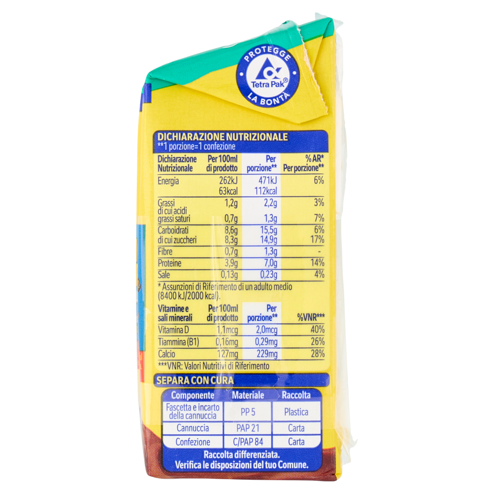 NESQUIK Pronto da Bere Senza Lattosio Latte e Cacao 3 Brick da 180ml