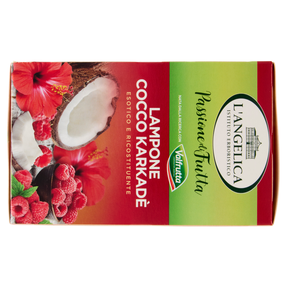 L'Angelica Passione di Frutta Lampone Cocco Karkadè 15 Filtri 28.5 g