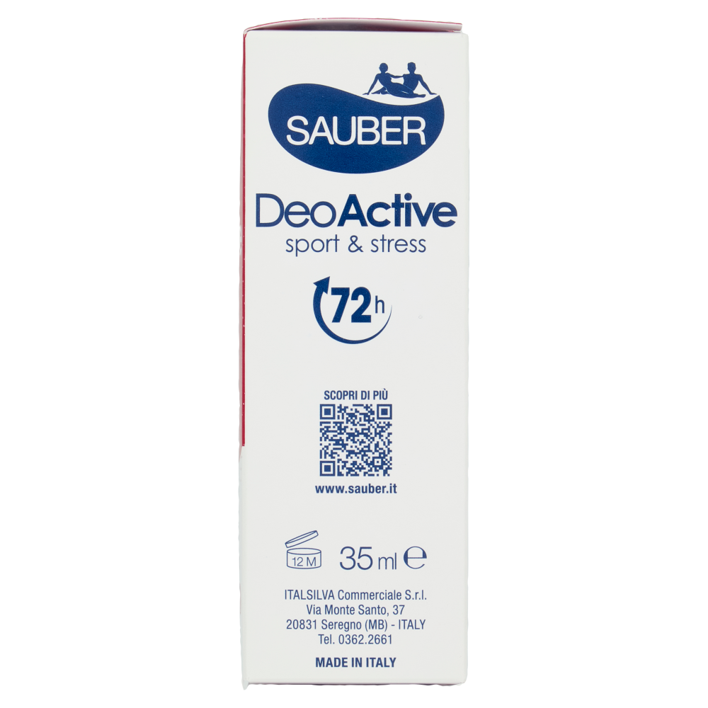 Sauber DeoActive sport & stress Crema deodorante 35 ml
