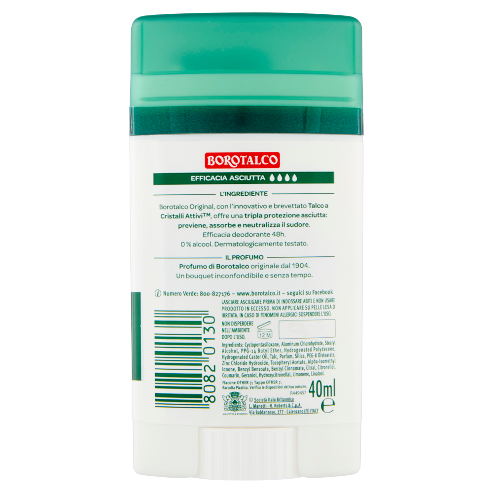 Borotalco Original Profumo di Borotalco Deo Stick 40 ml
