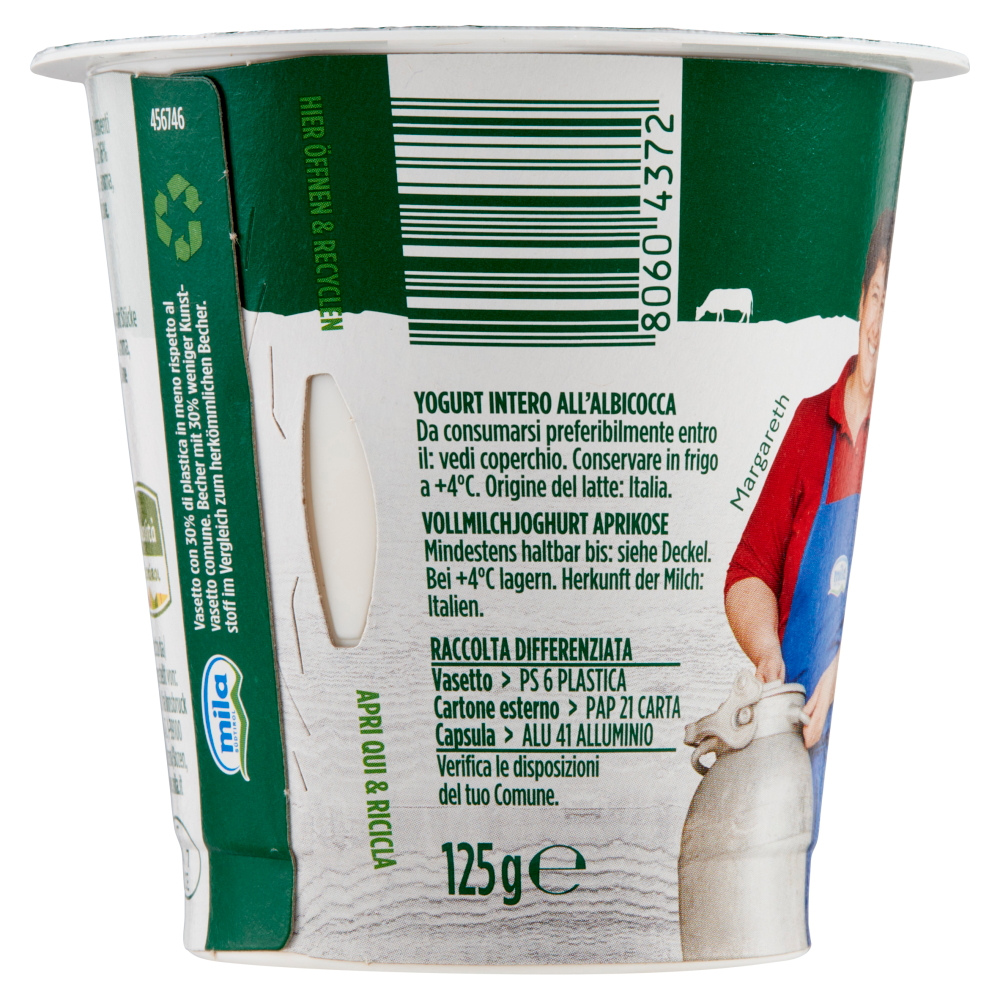 mila Yogurt Intero Albicocca 125 g