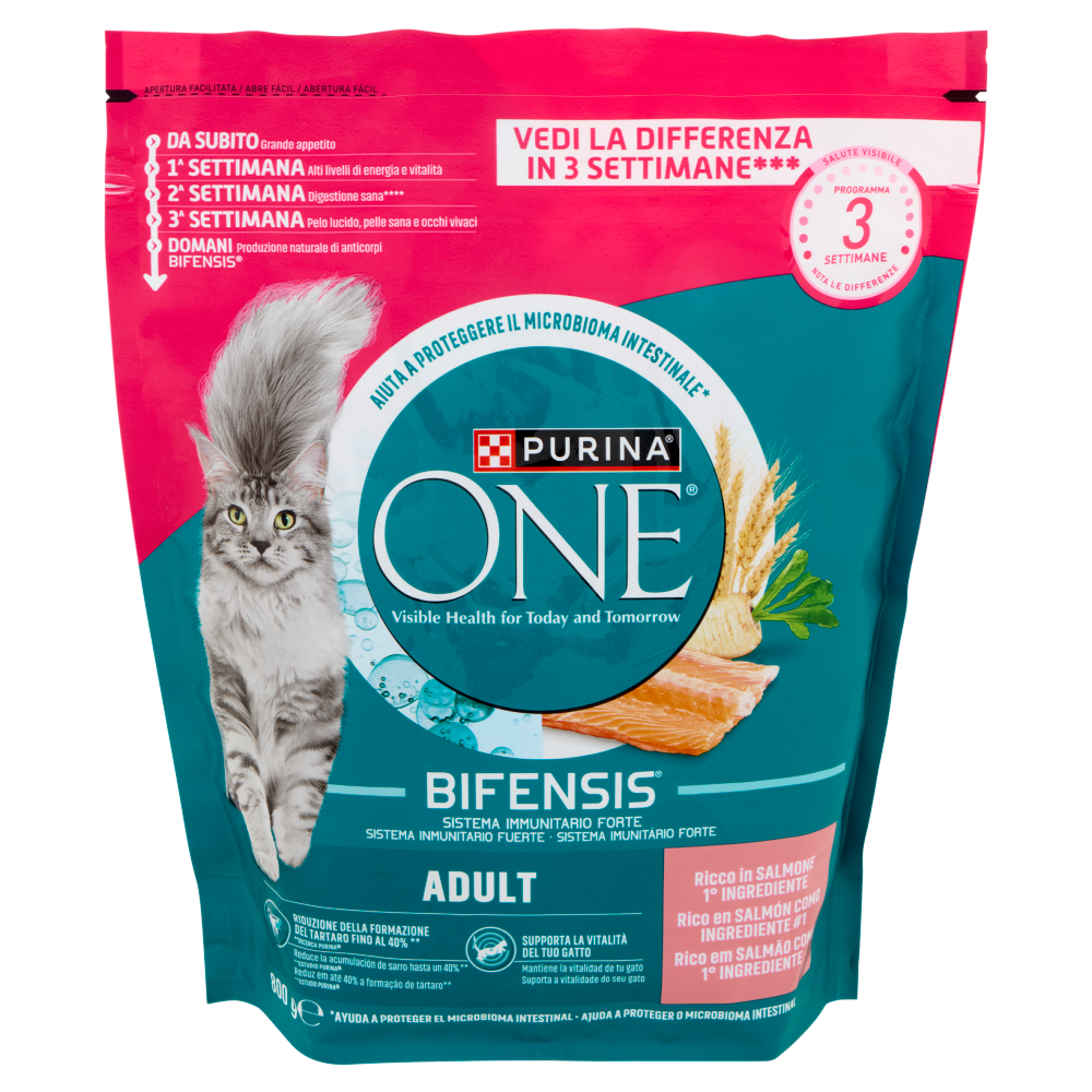 PURINA ONE Bifensis Adult Salmone 800g