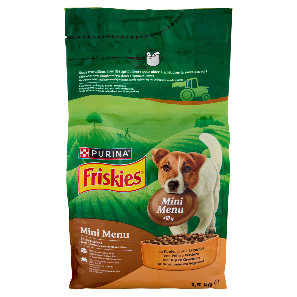 PURINA FRISKIES Mini Menu Pollo e Verdure 1,5kg