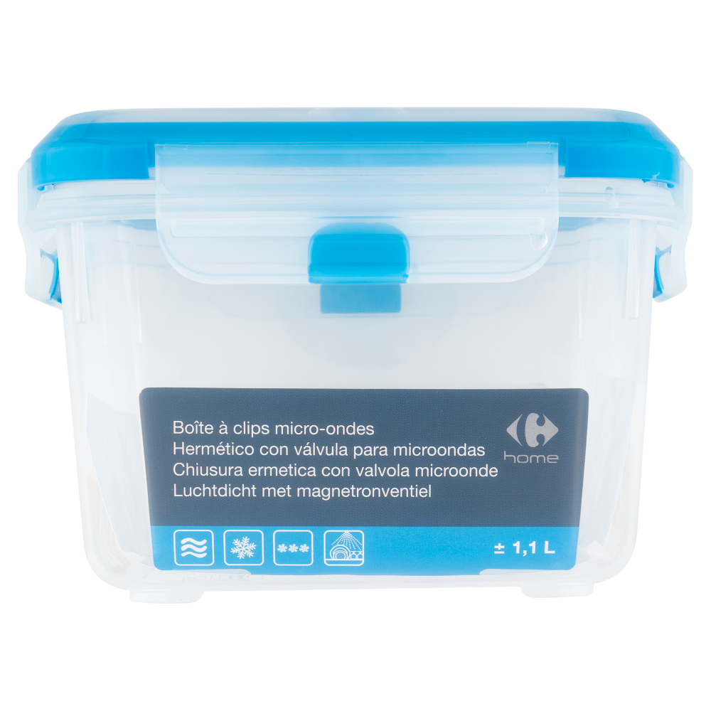 Carrefour home Contenitore Quadrato 1,1 L