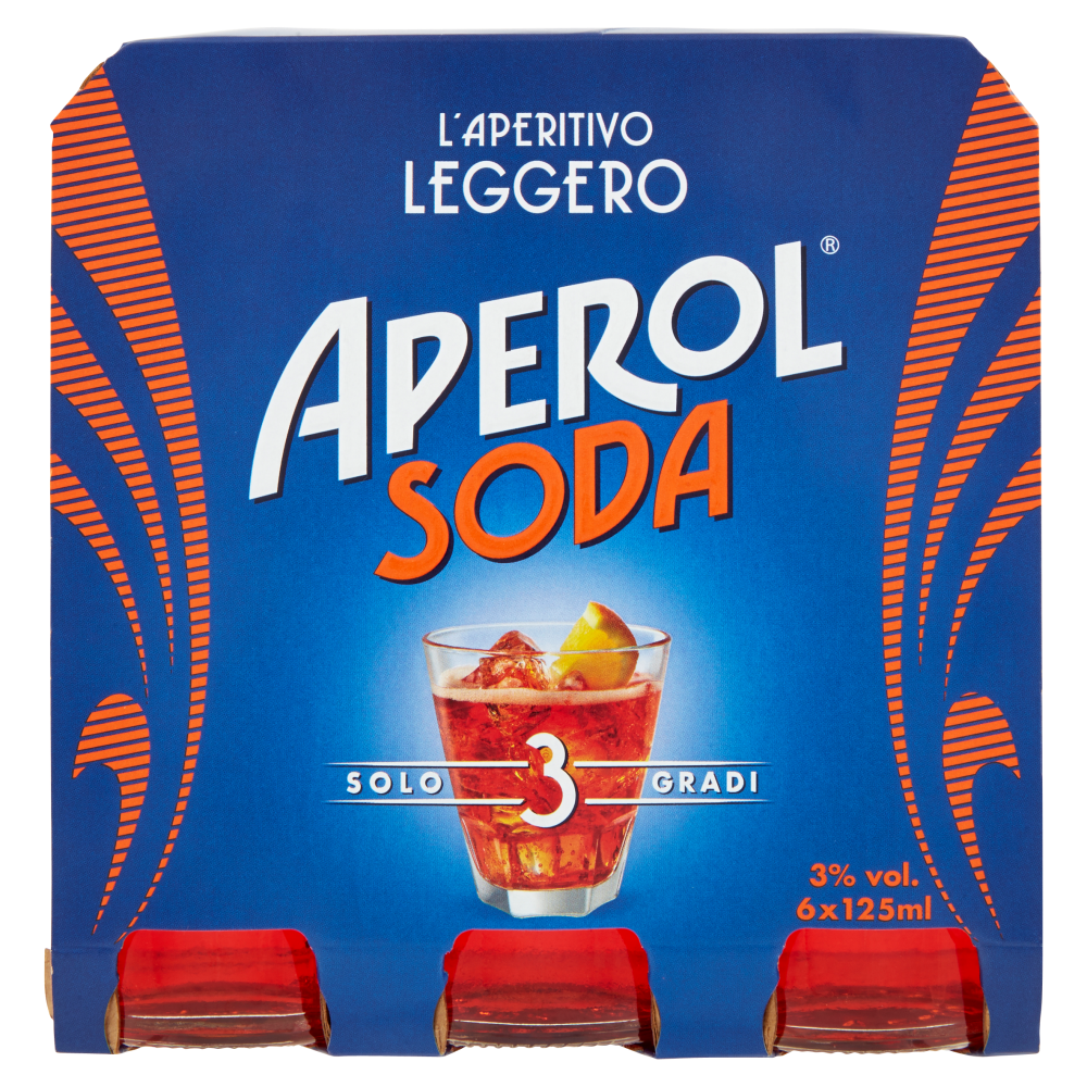 Aperol Soda 6 x 125 ml Carrefour