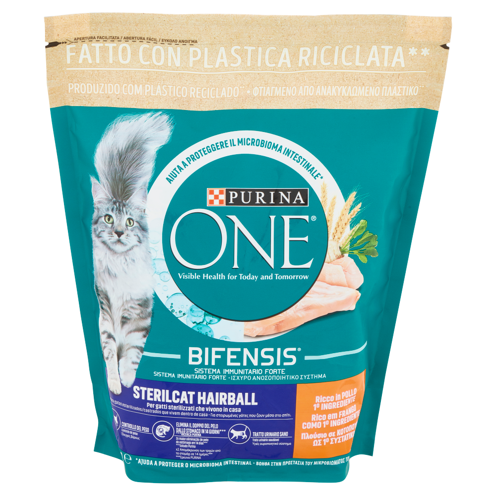 PURINA ONE Sterilcat Hairball Ricco in Pollo 800 g