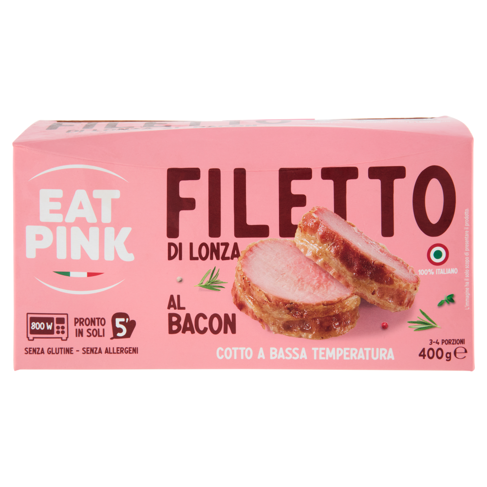 Eat Pink Filetto di Lonza al Bacon 400 g
