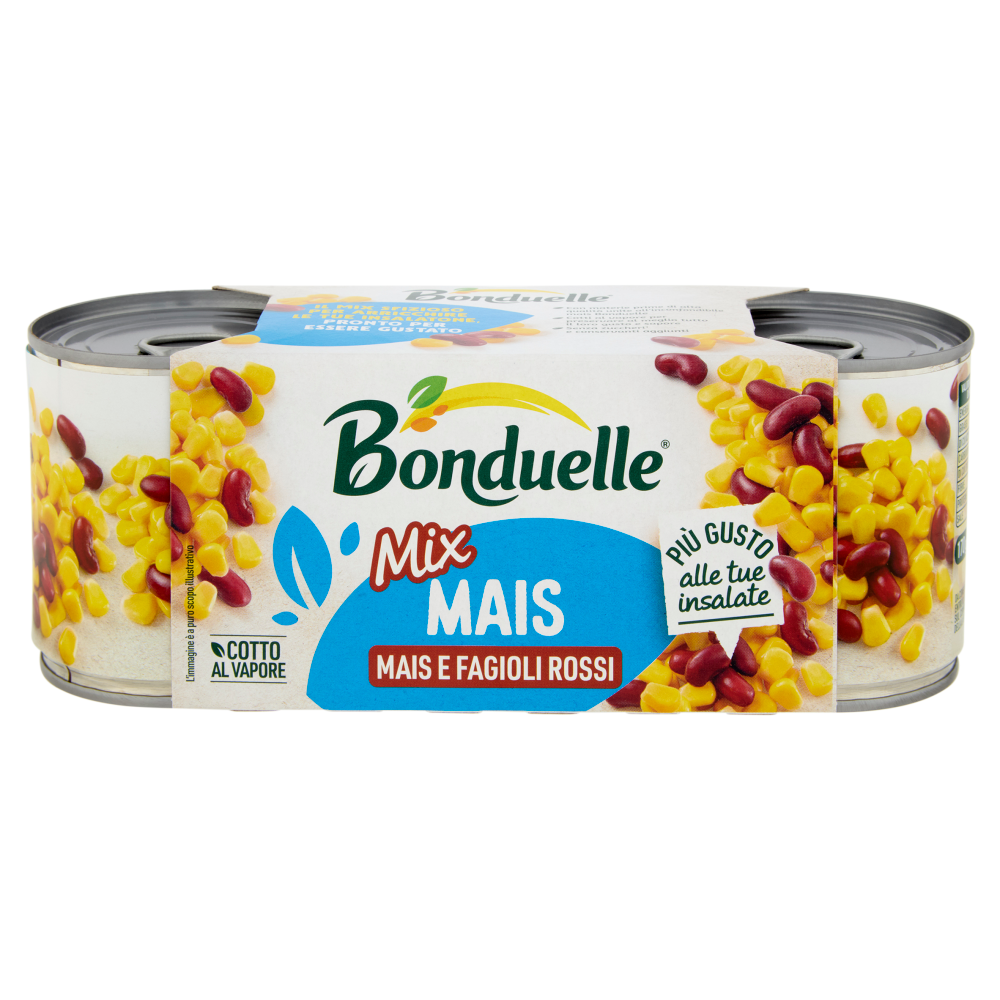 Bonduelle Mais Mix Mais e Fagioli Rossi 3 x 170 g