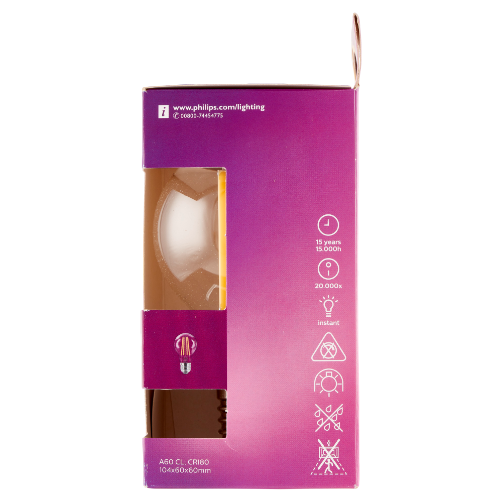 Philips Led goccia filamento 100W E27 2700K