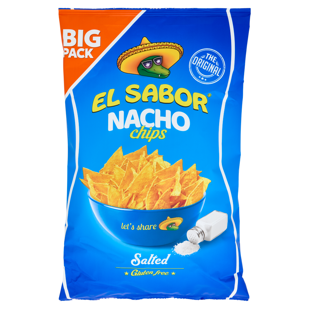 El Sabor Nacho chips Salted 180 g