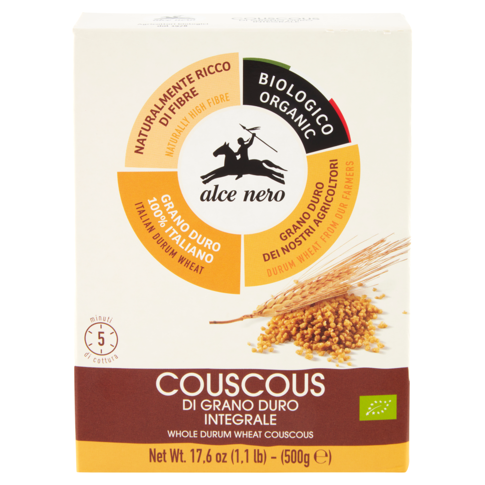 alce nero Couscous di Grano Duro Integrale 500 g Carrefour
