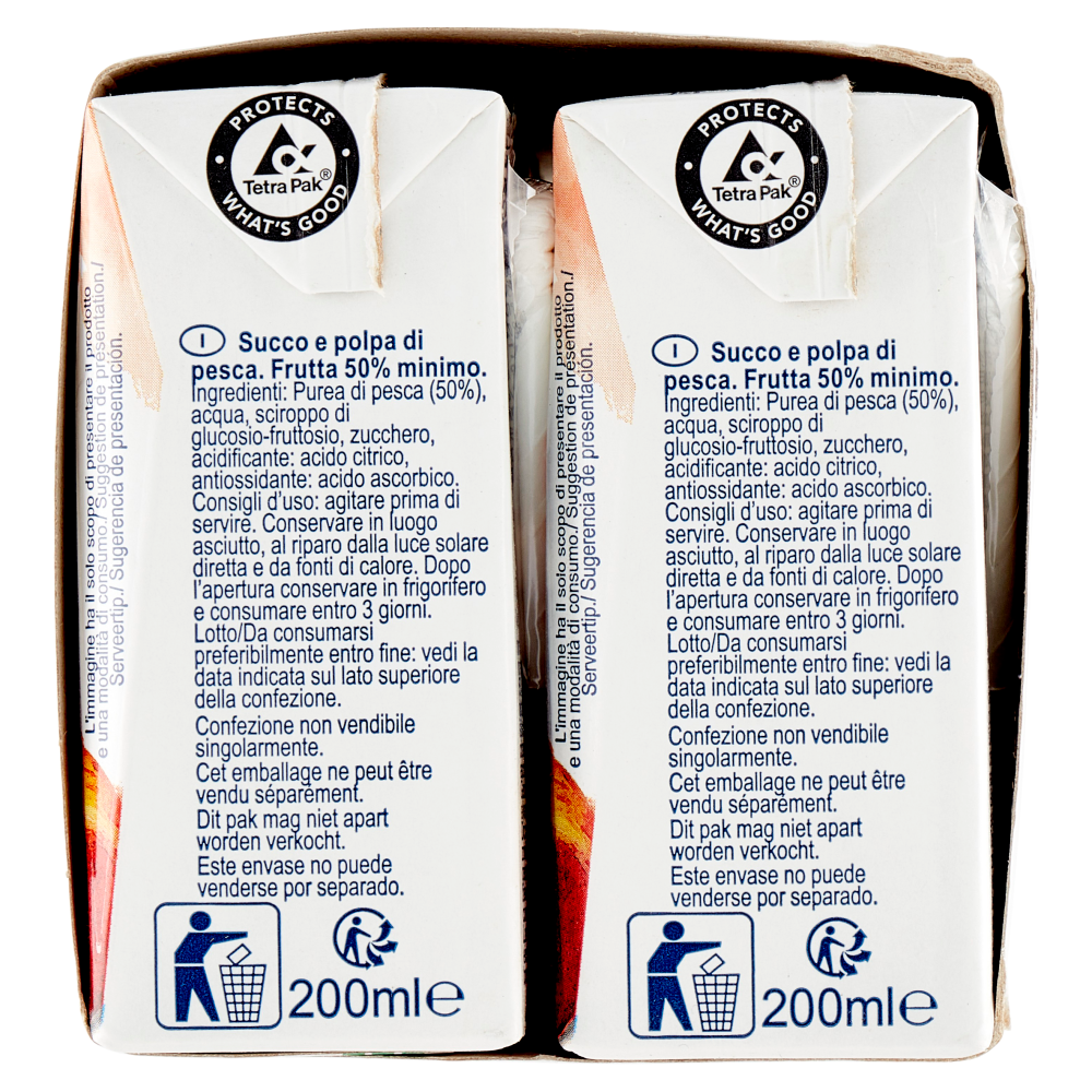 Simpl Succo e polpa di Pesca 6 x 200 ml
