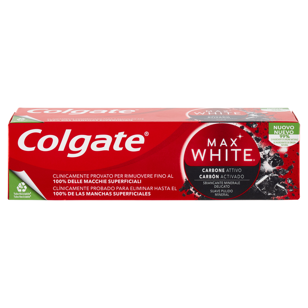 Colgate dentifricio sbiancante minerale Max White Carbon 75 ml
