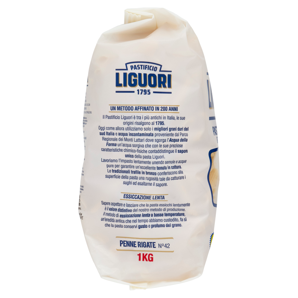 Pastificio Liguori Pasta di Gragnano I.G.P. Penne Rigate N&deg;42 1000 g