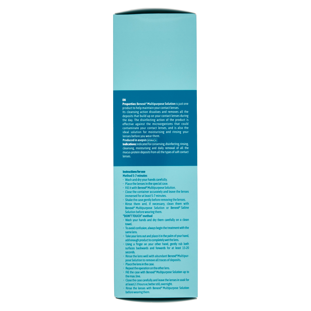 Benexè X i Tuoi Occhi Soluzione Unica per Lenti a Contatto Morbide 500 ml + Porta Lenti