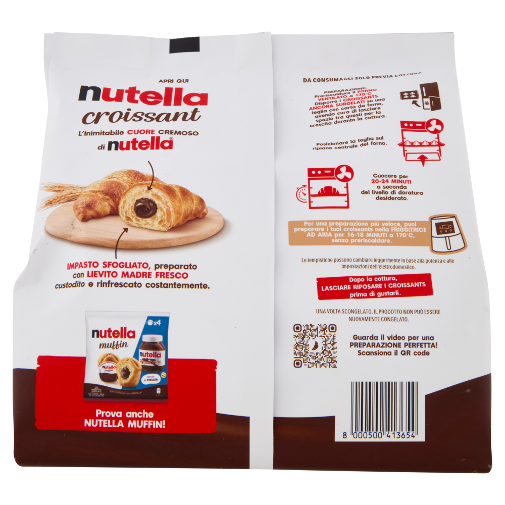 nutella croissant 4 pezzi 340 g